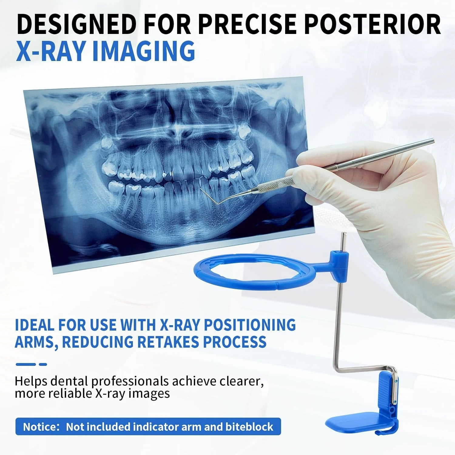 Dental X-Ray Aiming Ring Bitewing/Anterior/Posterior Arm Digital Sensor Holder U