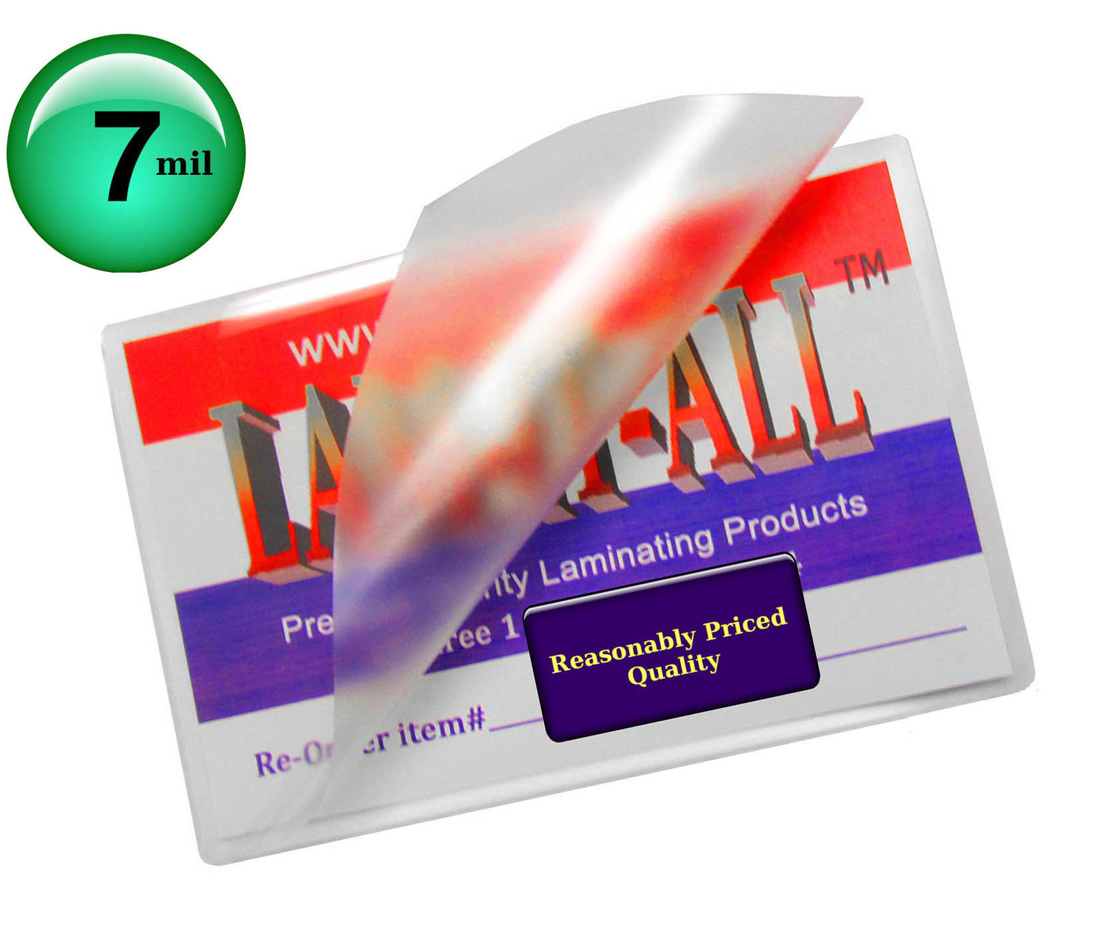 500/pack LAM-IT-ALL 7 Mil Hot Laminating Pouches 2.75 x 3.75 Wallet Photos or?