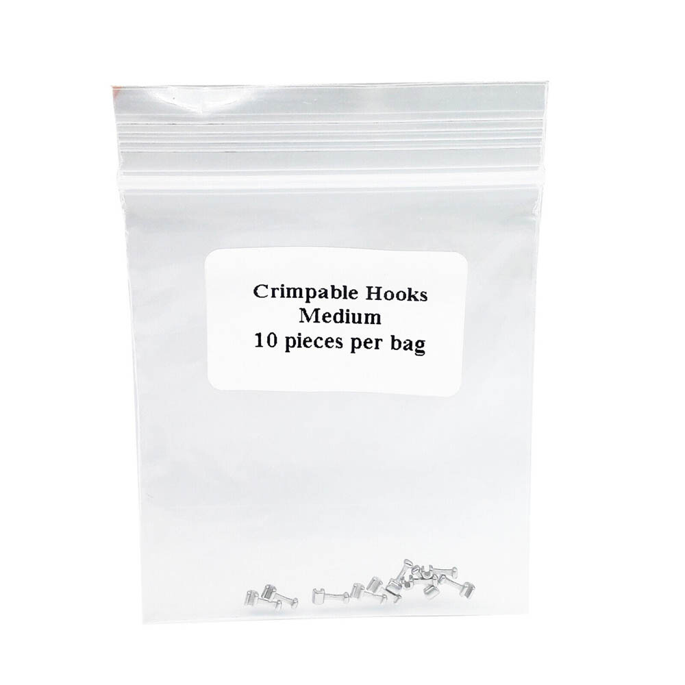 50/100/200pcs Dental Crimpable Stainless Orthodontic for Arch Wire Hook T Shaped