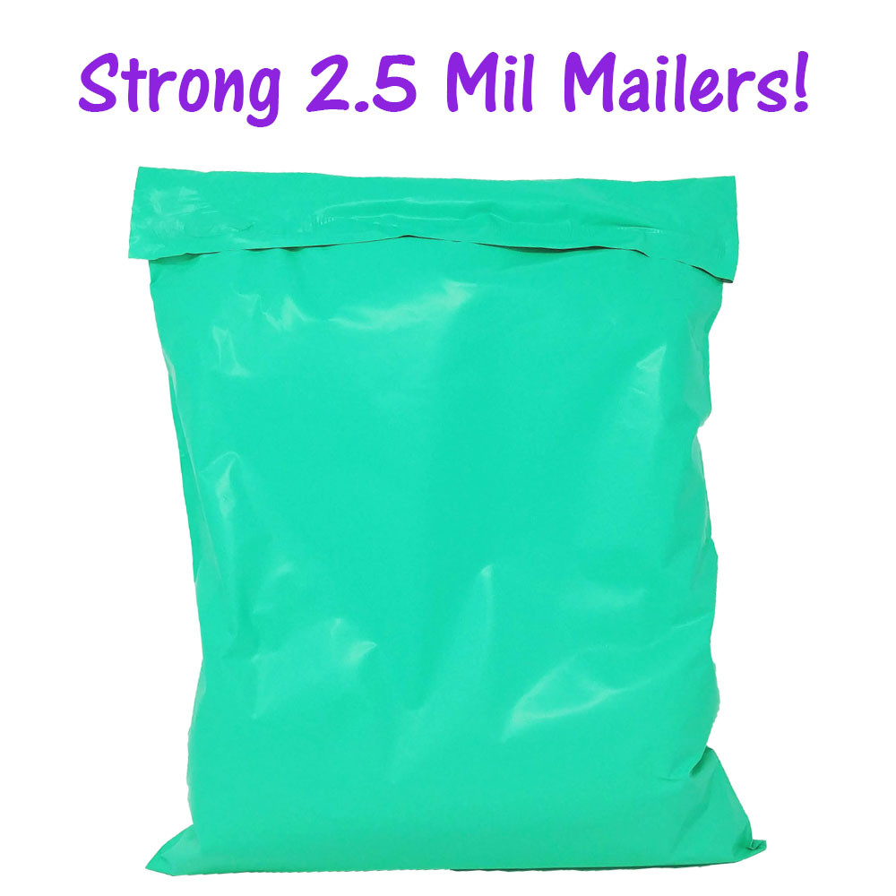 12×15.5 Poly Mailers Pink, Purple, Teal 12×15 Envelopes, Plastic Shipping Bags
