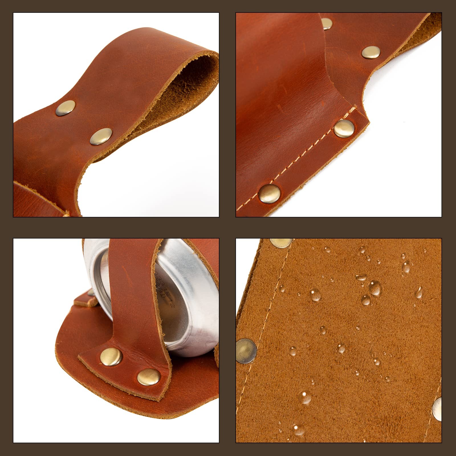 Beer Holder,Leather Beer Holster Bottle Holders,Beer Belt Holder Beer Gifts for