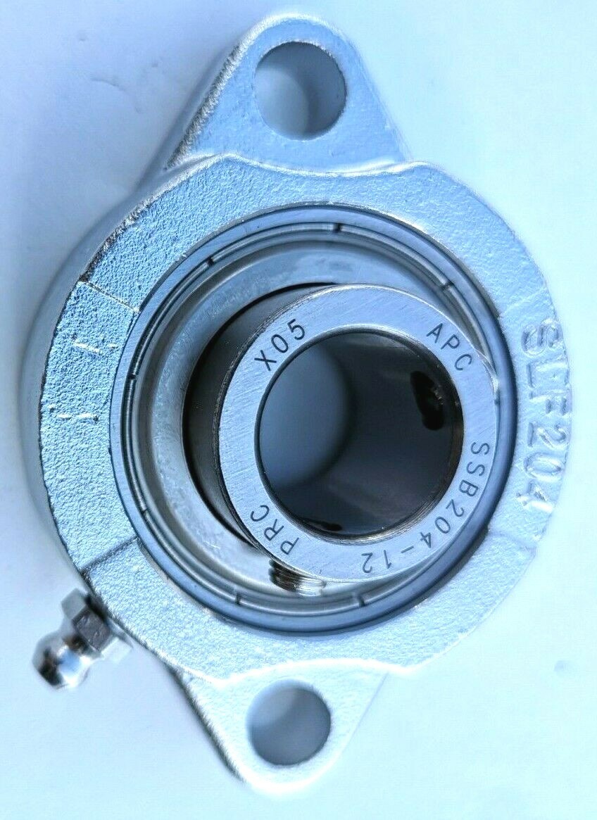 Premium SSBSLF205-16G | Stainless 1″ Bore 2-Bolt Flange Bearing Unit SBLF205-16G