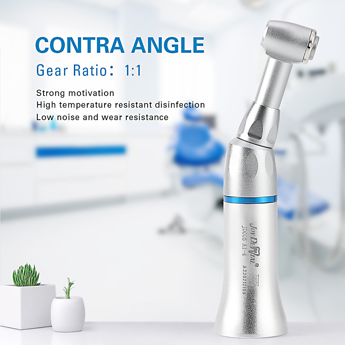 AZDENT /Joydental Dental Low Slow Speed Handpiece Contra Angle Push Button