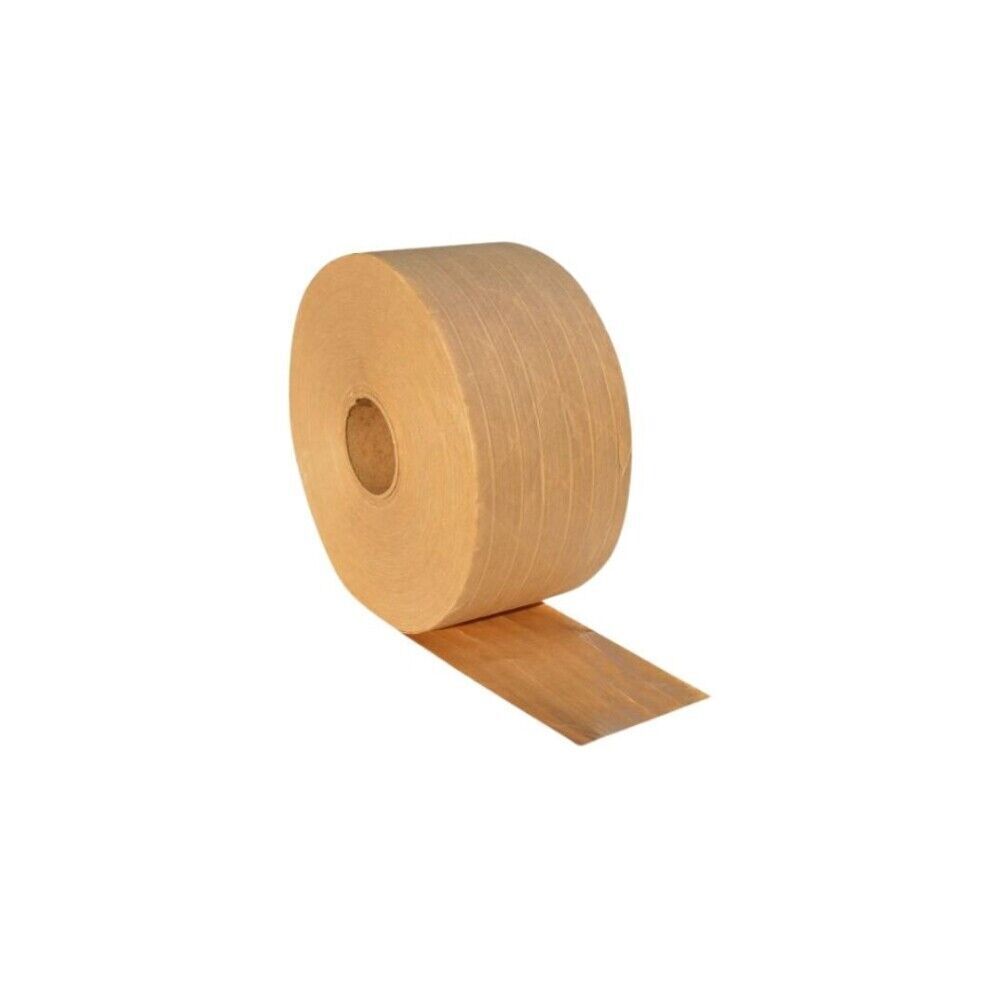 5 Rolls Kraft Reinforced Heavy Gum Tape 70mm x 450′ Wolverine Tape 5.0 [6.3 Mil]