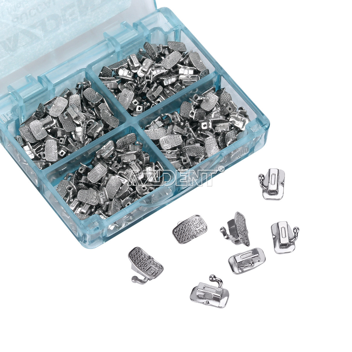 50 Sets AZDENT Dental Monoblock Buccal Tubes 1st Molar Roth 022 Bondable Non-Con