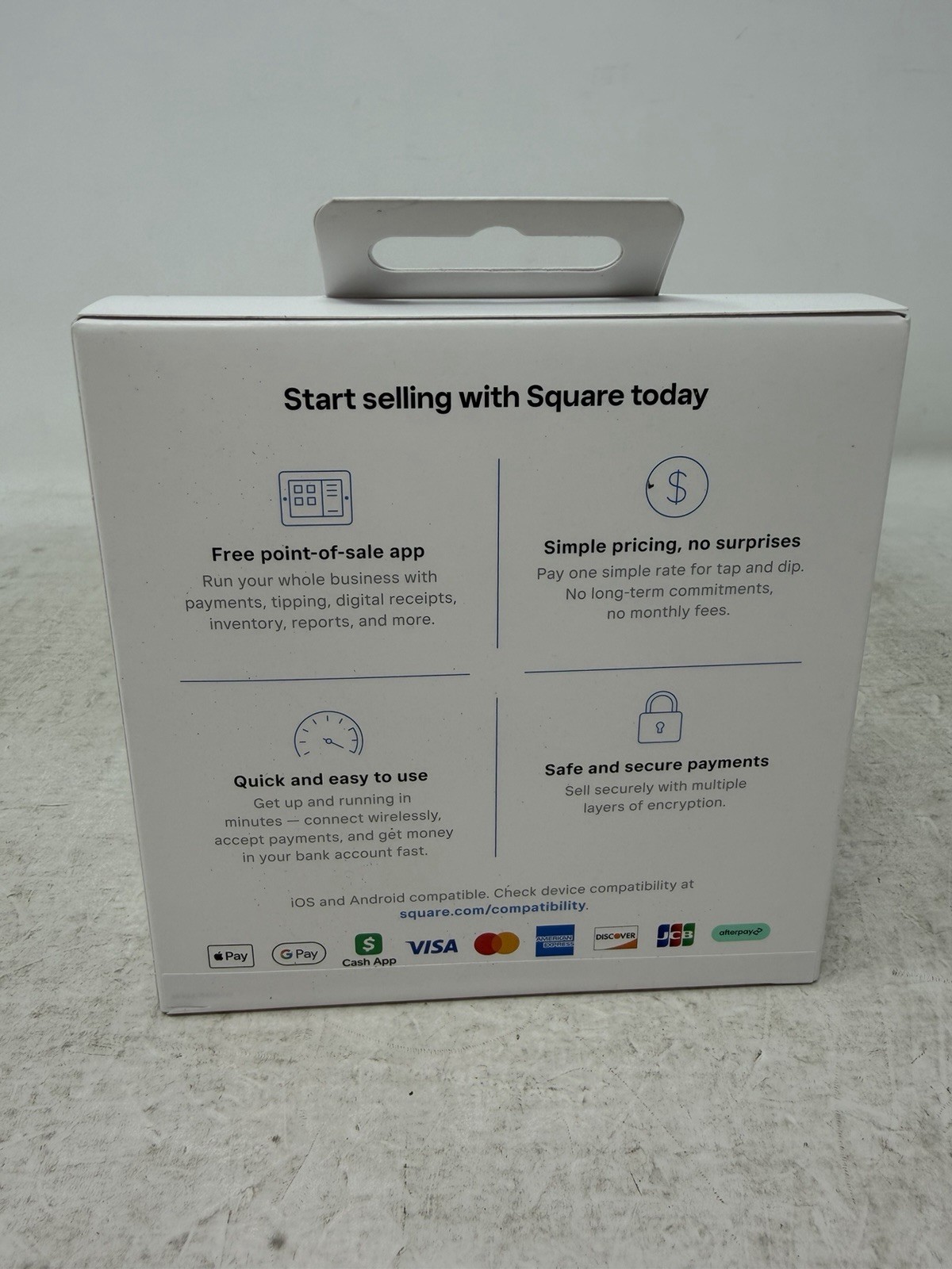 Square Reader for contactless and chip (2nd generation) ?Sealed?
