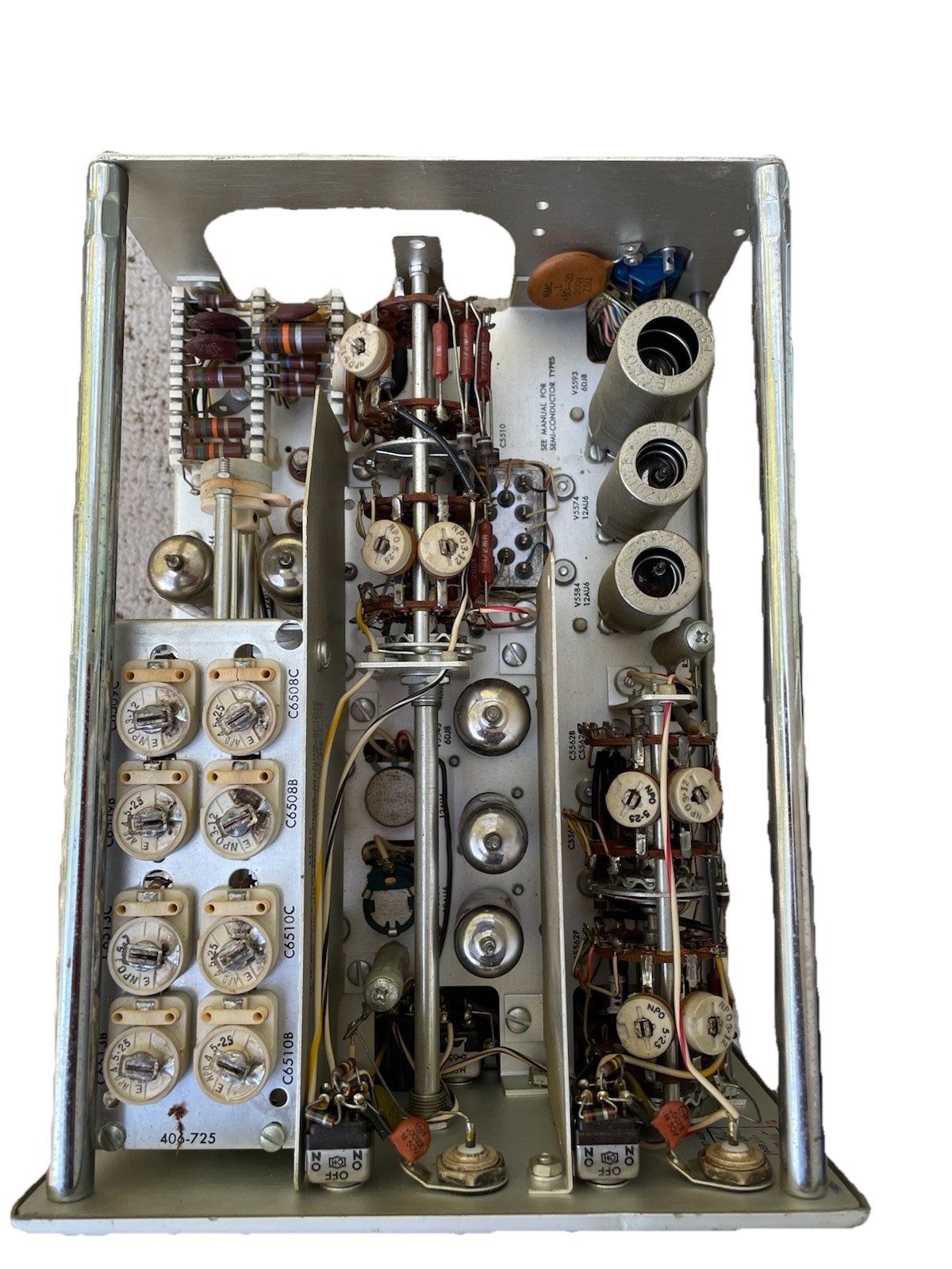 1967 Tektronix Type O Plug-In Operational Amplifier 8 Tubes! For Tektronix 547