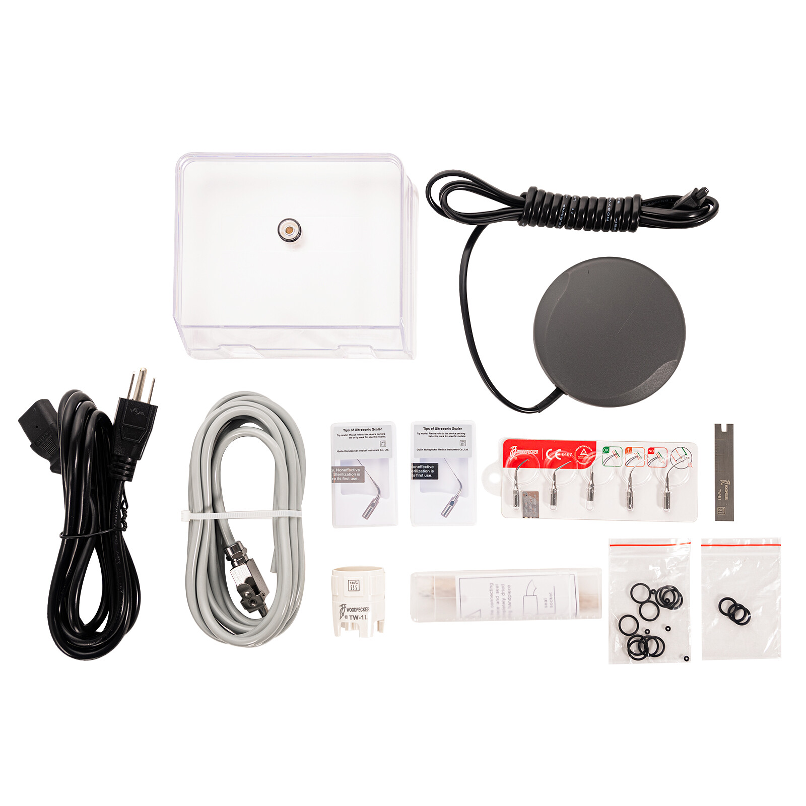 Original Woodpecker Dental U600 Ultrasonic Piezo Scaler Auto Water Supply 7 Tips
