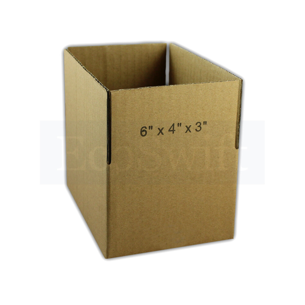 1-200 6x4x3 “EcoSwift” Cardboard Packing Mailing Shipping Corrugated Box Cartons