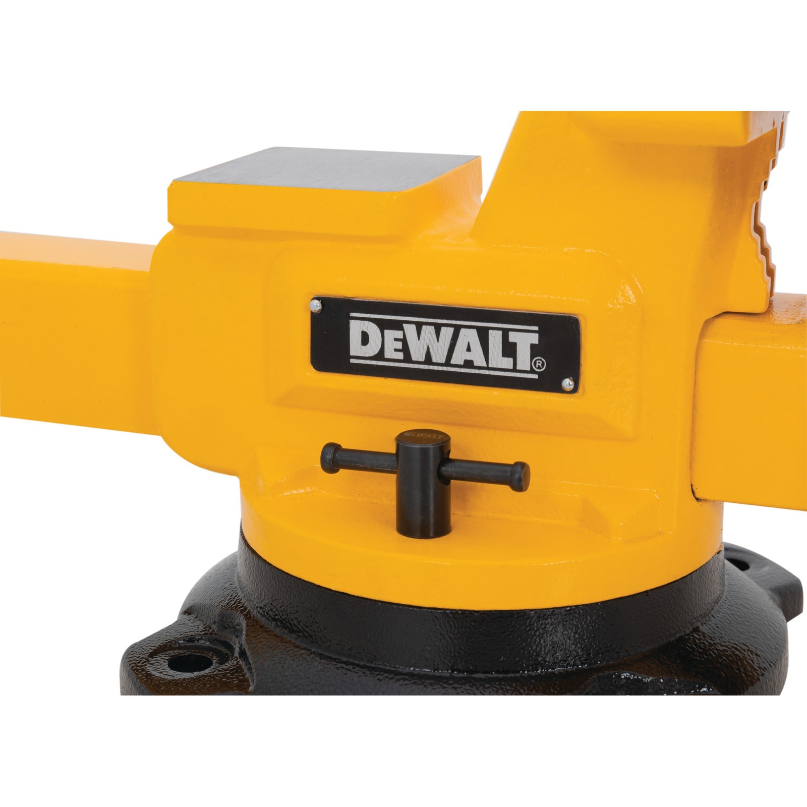 DEWALT 6-Inch 4400lb Capacity Bench Vise with Anvil in Yellow & Black DXMF06BV