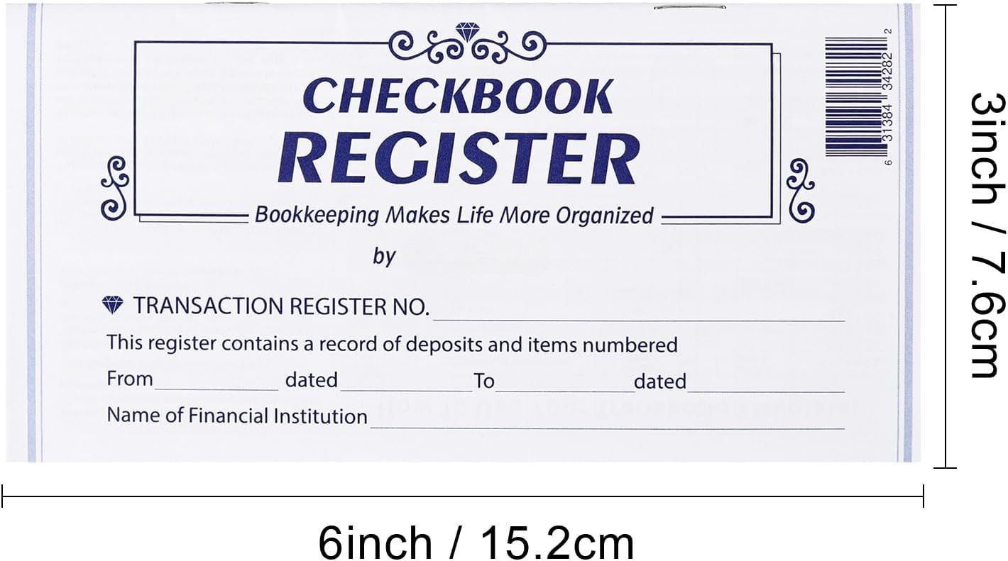 20 Pack Checkbook Register Blank Transaction Ledger For Personal Business Bank