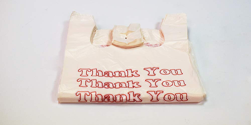 Plastic Bags Grocery Thank You 1000 T-Shirt Supermarket 11 ½ x 6 x 21″ Shopping