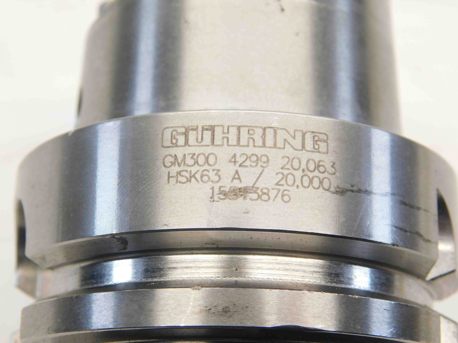 HSK63A SCHUNK 20mm I.D. HYDRAULIC CHUCK TOOL HOLDER 20mm 80mm PROJECTION 206406