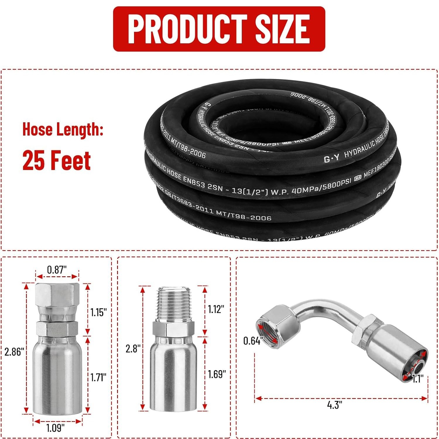 Upgrade Telescopic Stabilizer Kit For B & BX Kubota BX1500D, BX1800D, BX2200D US