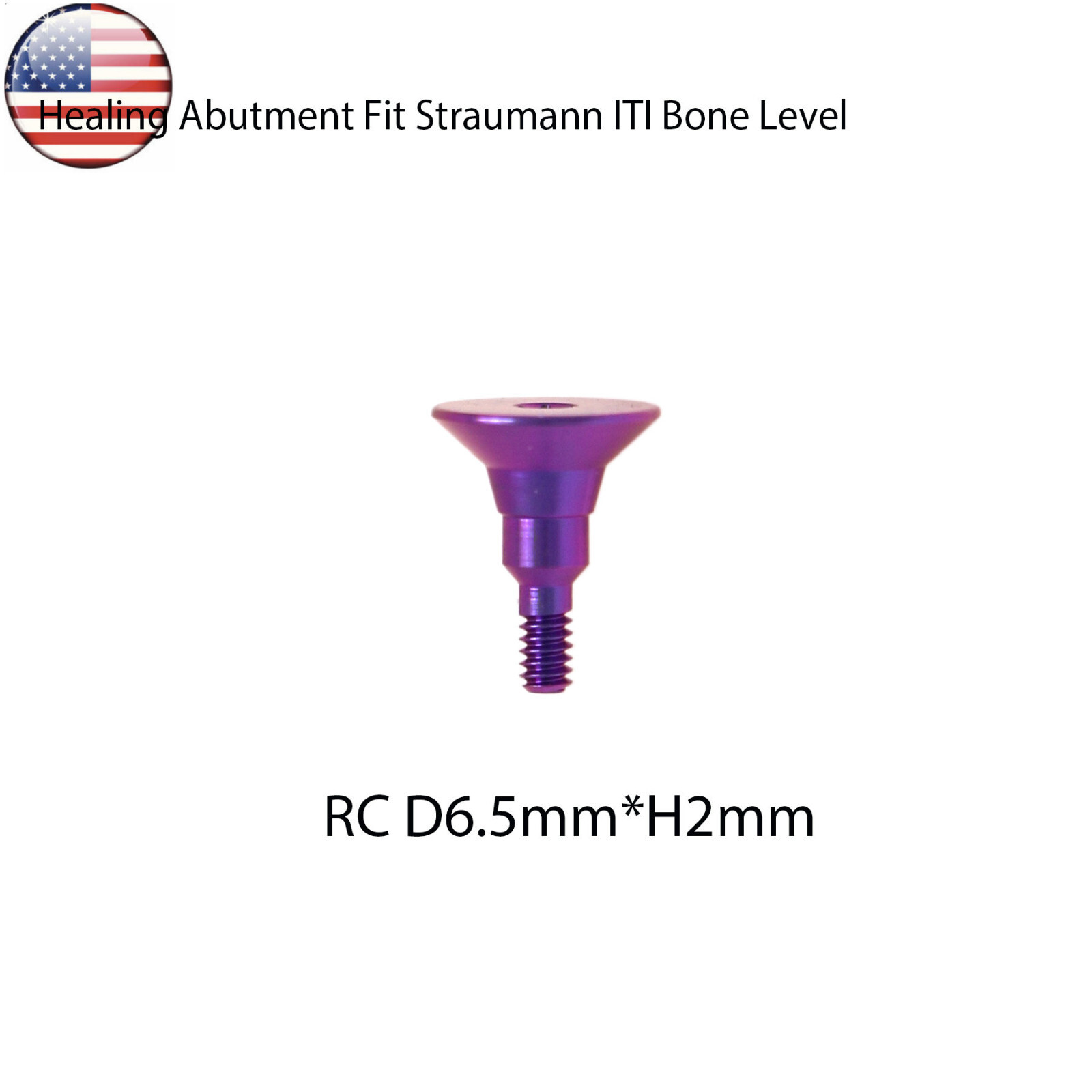 US Healing Cap Abutment RC NC Analog Cover Screw Titanium Fits Straumann ITI BLT