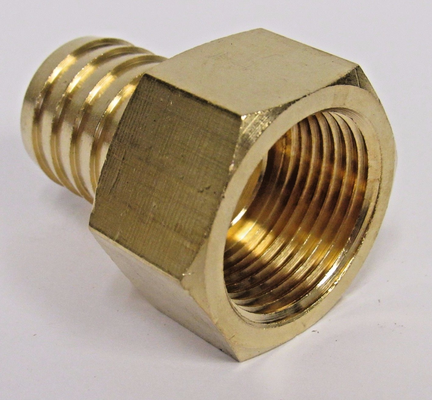 NEW BRASS 1 IN. FNPT X HOSE BARB STRAIGHT FITTING FOR 1 IN. ID HOSE NIB