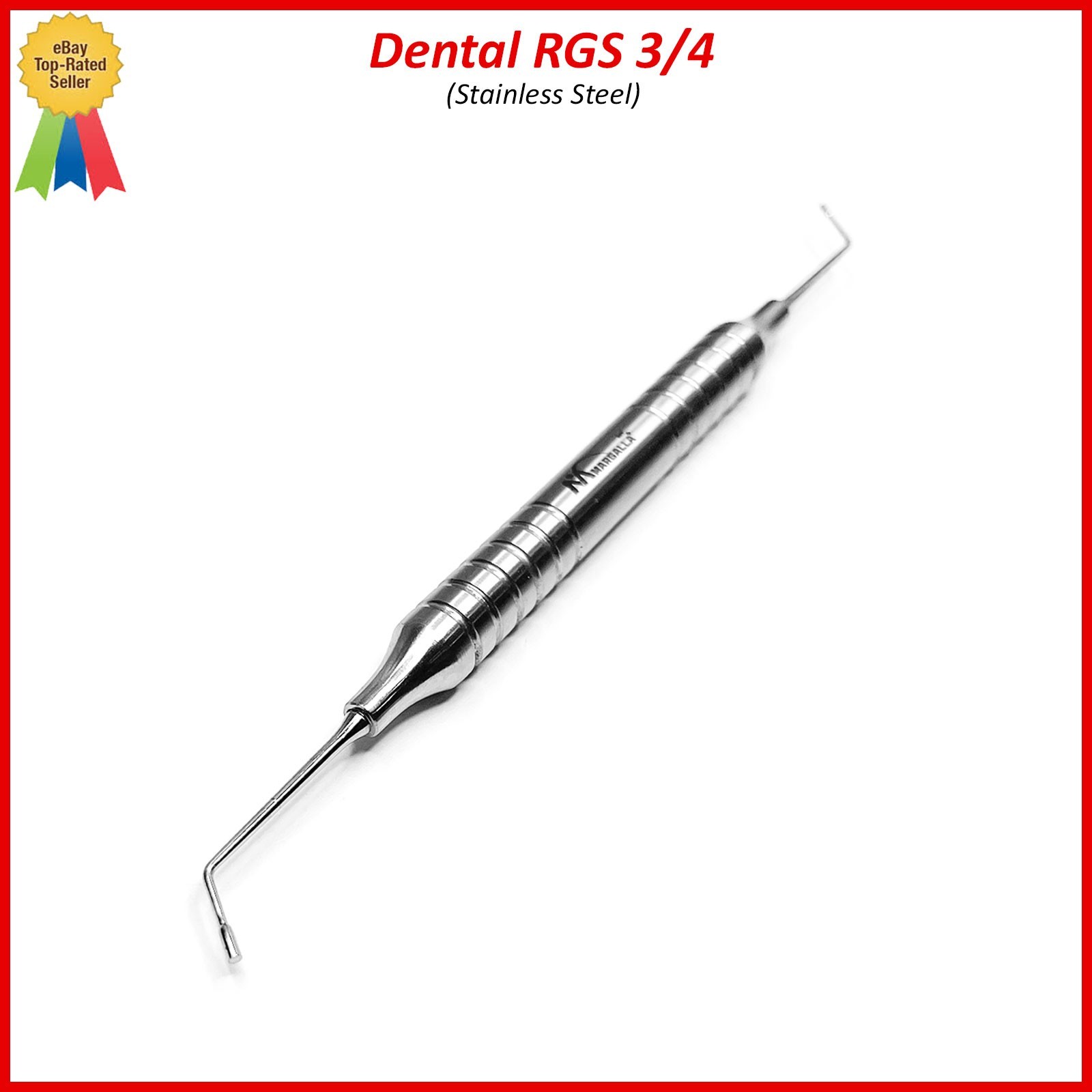 Dental Instrument RGS 3/4 Hollow Handle Depth Dimensions for Restorations