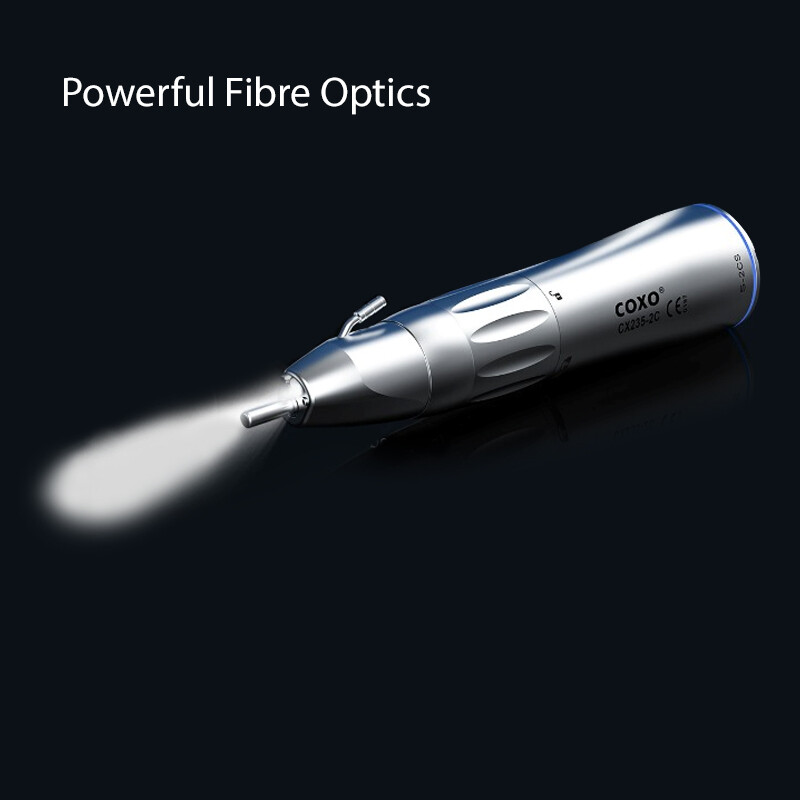 COXO Dental Surgical Straight Handpiece 1:1 Implant Nose Cone Fiber Optic CX235