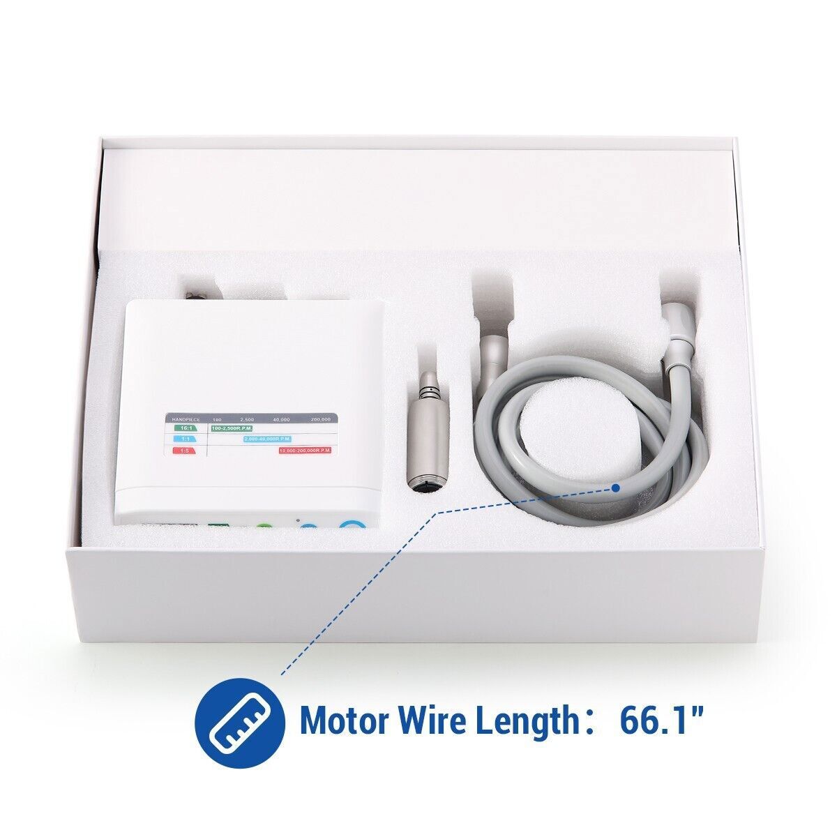 Dental LED Brushless Micro Motor E-Type 1:1/1:5/16:1 2000-40000rpm Clinic Lab