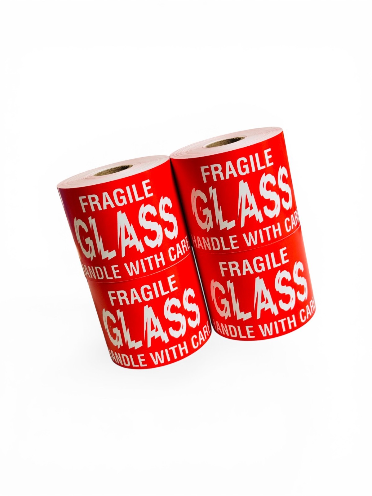 Shipping Labels- 3X5 Fragile Glass 500 labels per roll, 1-12 Rolls
