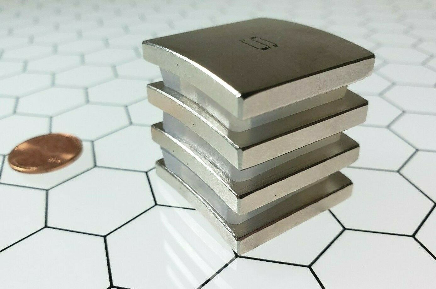4 Neodymium Magnet Arc Motor Super Strong Rare Earth N45EH Ultra High Heat Grade