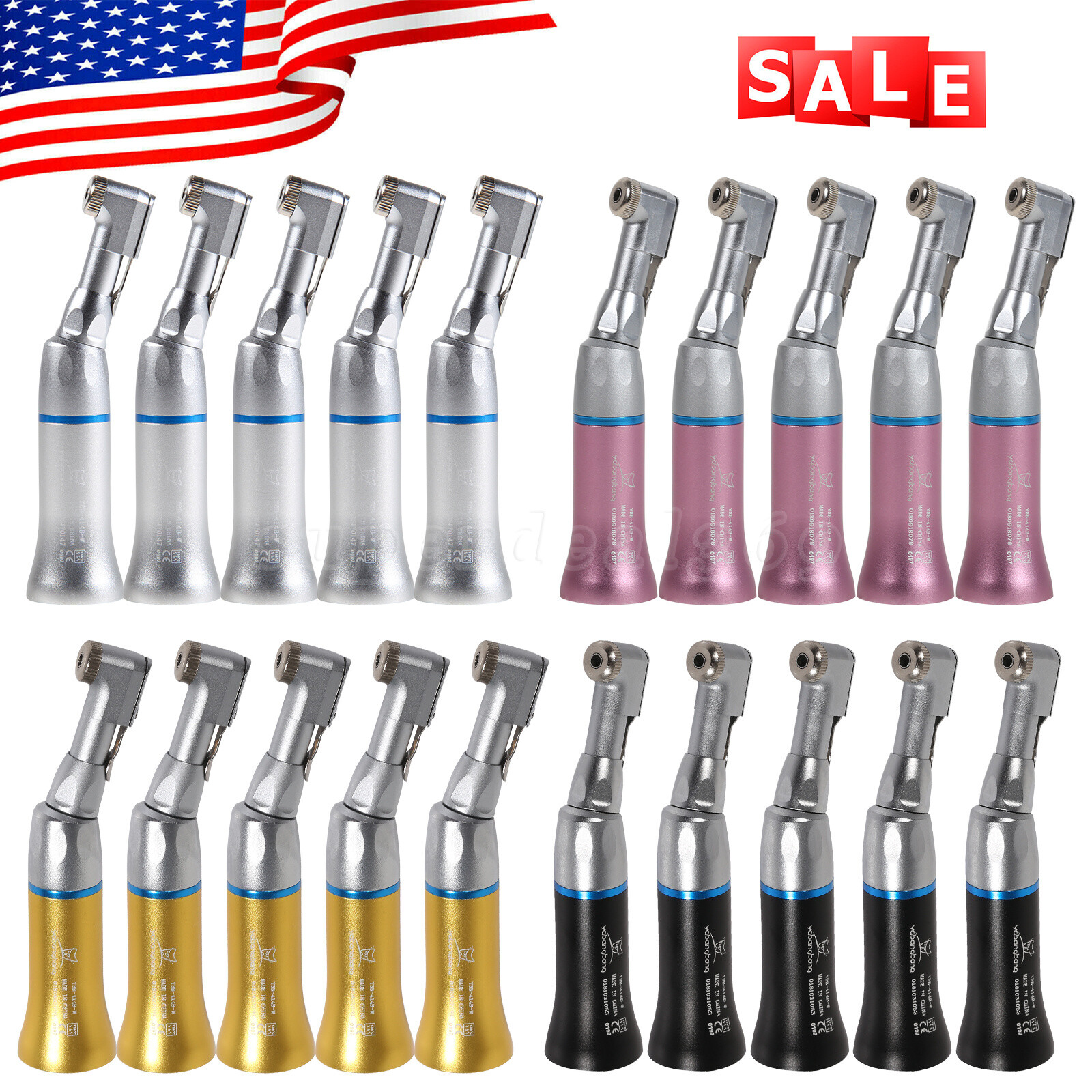 Dental Slow Low Speed Contra Angle Handpiece Fit NSK E-type 4Hole Motor Color ns