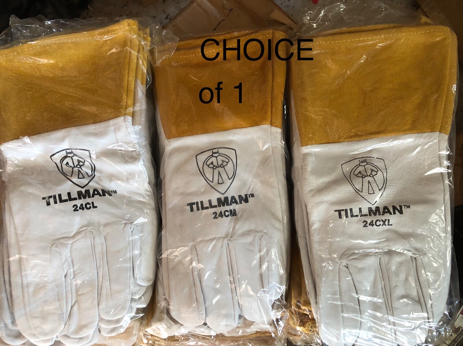 CHOICE Size MED LRG XL Tillman 24C Top Grain Kidskin 4″ Cuff TIG Welding Gloves