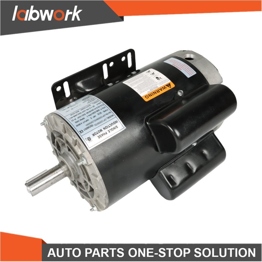 Labwork 5HP Compressor Duty Electric Motor 230V 1 Phase 3450RPM 56HZ/143T 7/8″