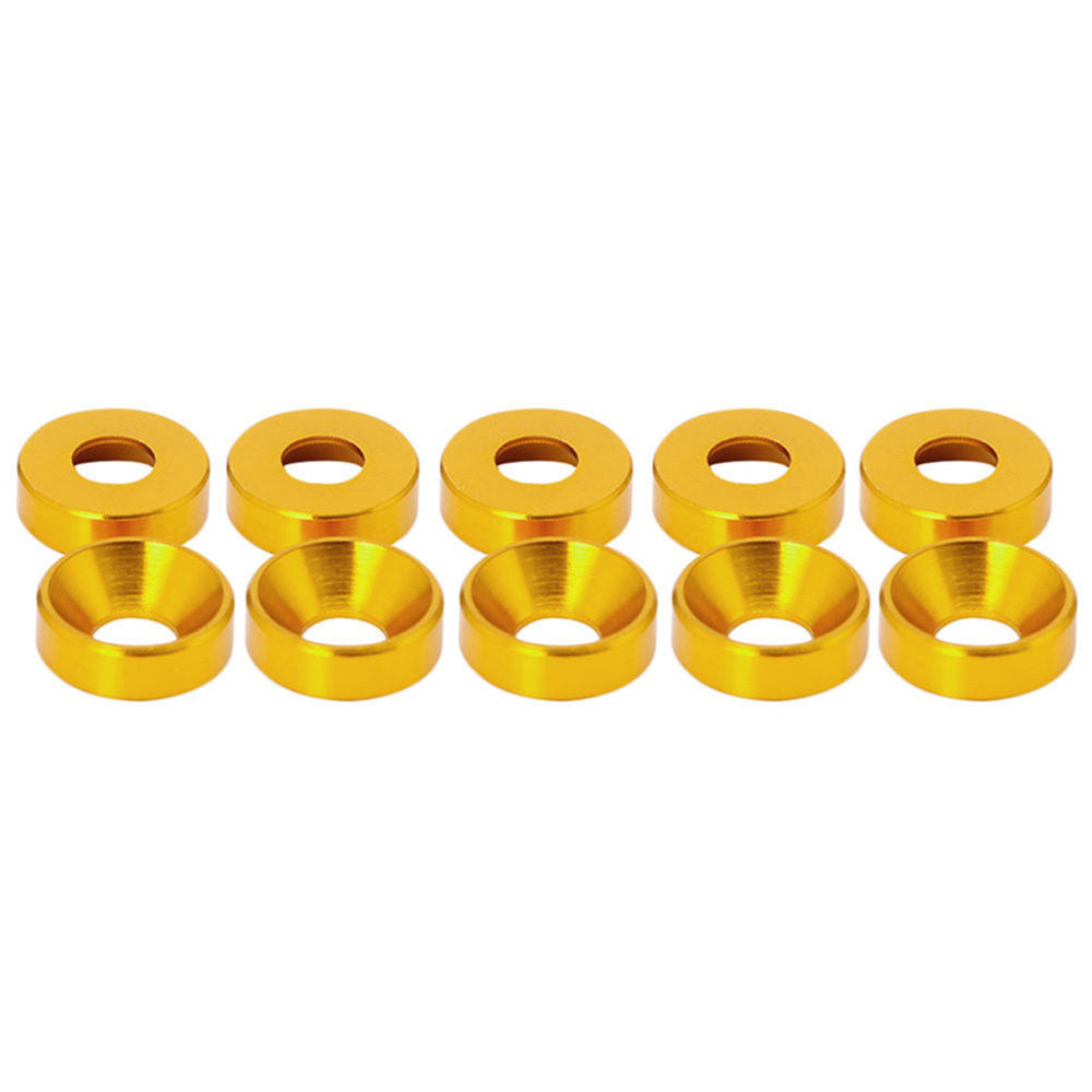 Aluminum Alloy M2 M3 M4 M5 M6 Anodized Countersunk Head Bolt Washers Gasket LOT