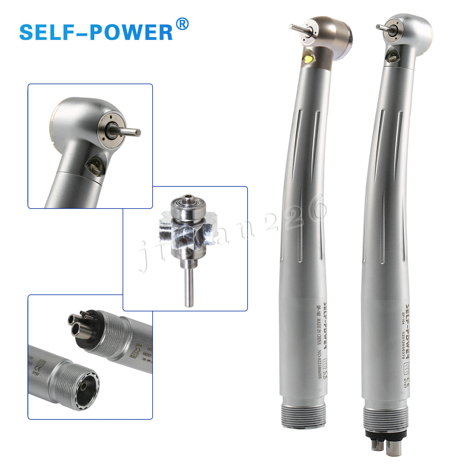 NSK Type Dental PANA Max High Speed LED Handpieces Internal Triple Spray Push CE