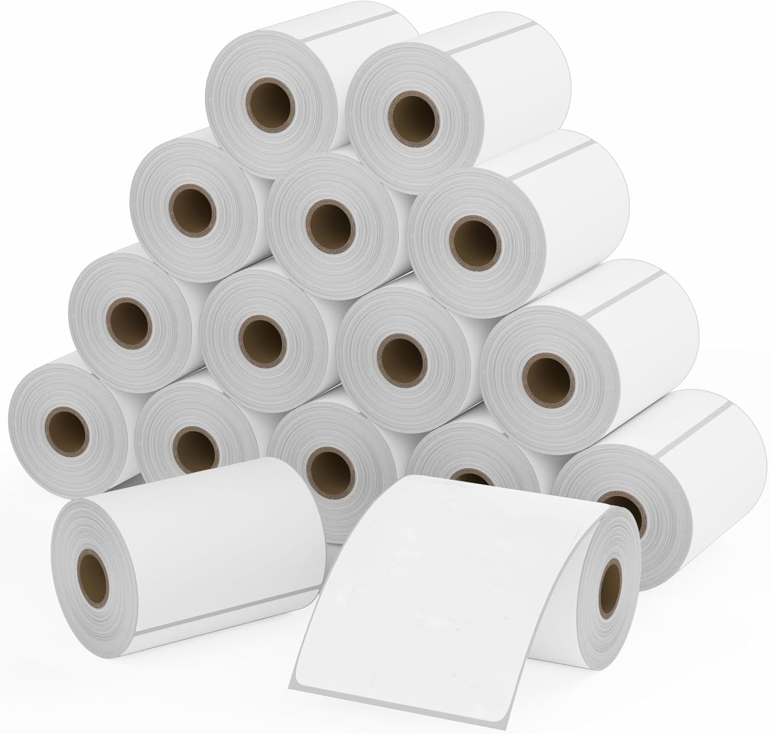 Fanfold 4 X 6 Direct Thermal Labels White Perforated Shipping Labels, 1000 Label