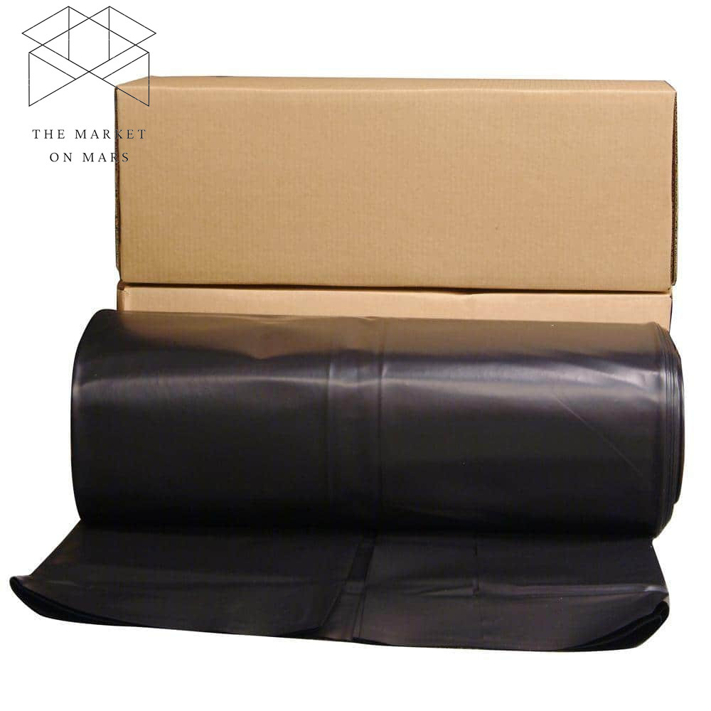 6 mil Plastic Sheeting Roll Tarp Cover Extra Heavy Duty Paint 12 x 100 Black ✅✅✅