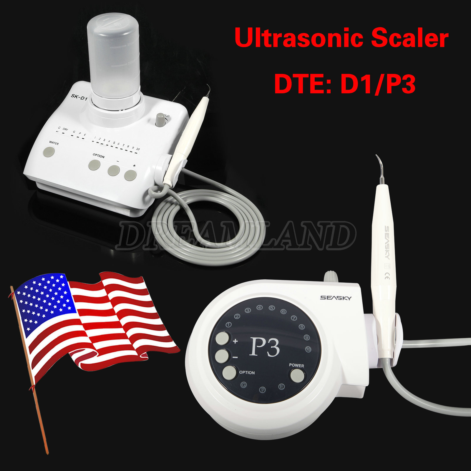 Dental Ultrasonic Piezo Scaler (2 Bottles) for DTE SATELEC handpiece SK-D1/P3