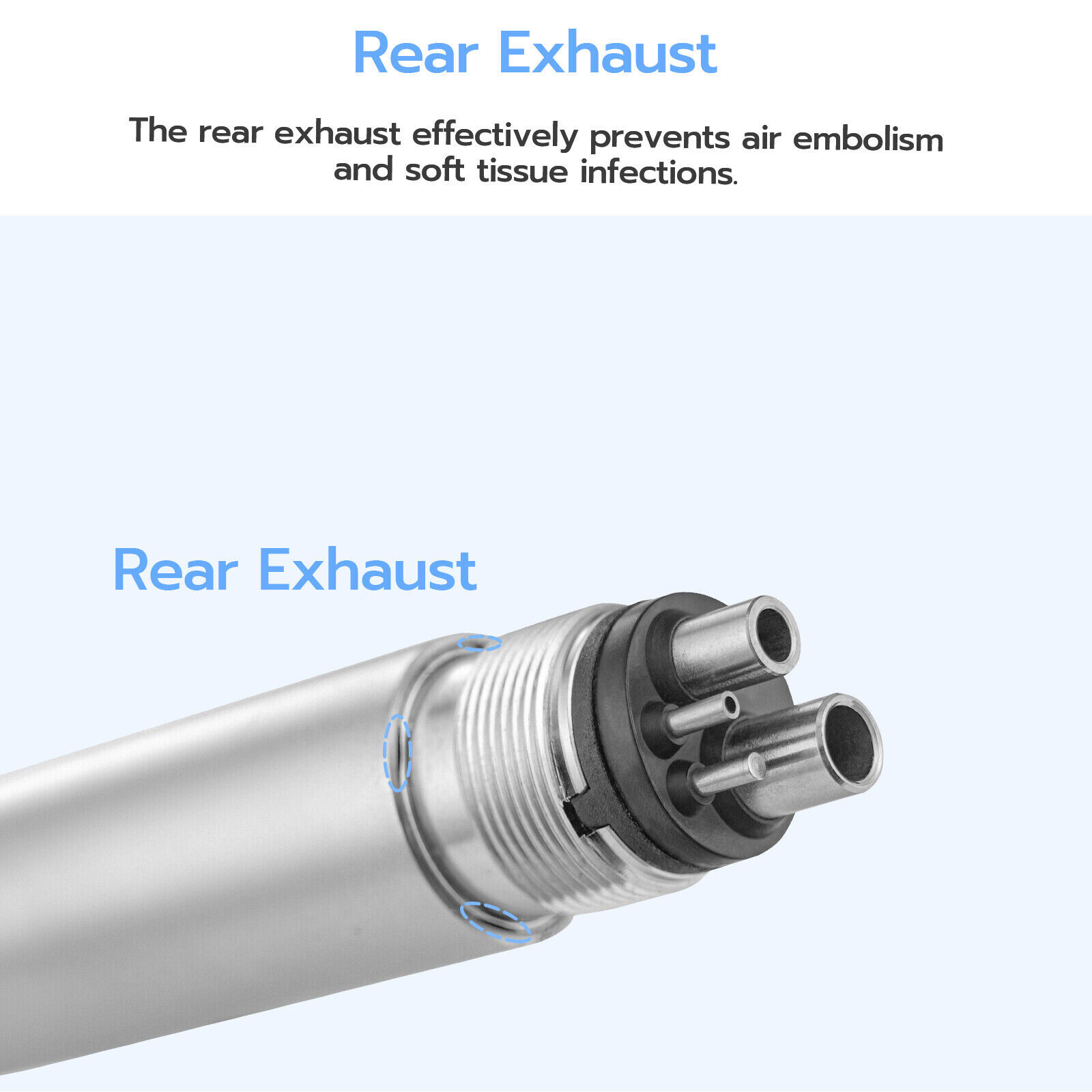 Turbina Dental LED 45 Degree Surgical High Speed Handpiece Push