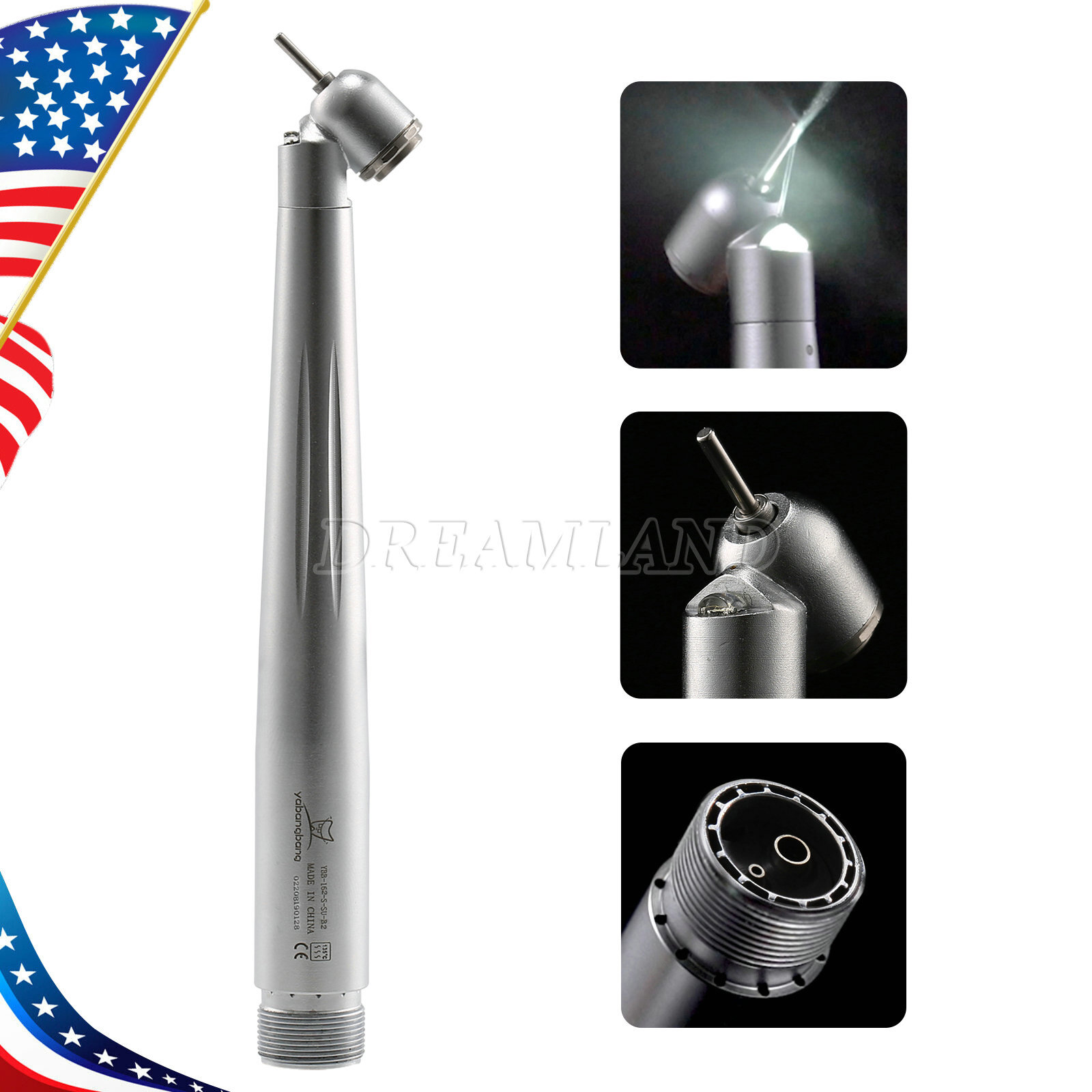 OLED+5 Light (45°) LED E-Generator Dental High Speed Handpiece Turbine 2/4Holes