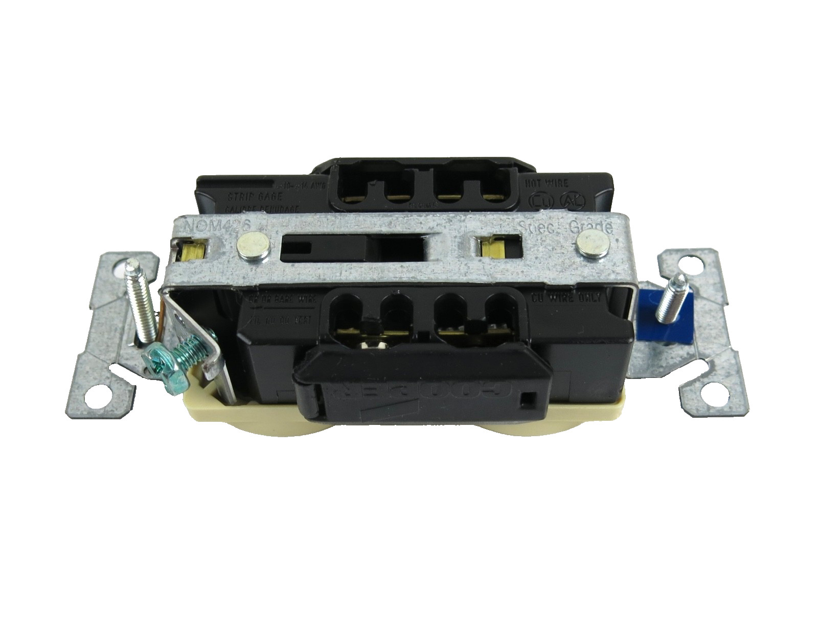 Cooper 8200V Hospital Grade Receptacle Ivory 15A 125V 2P 3W NEMA 5-15R – NEW