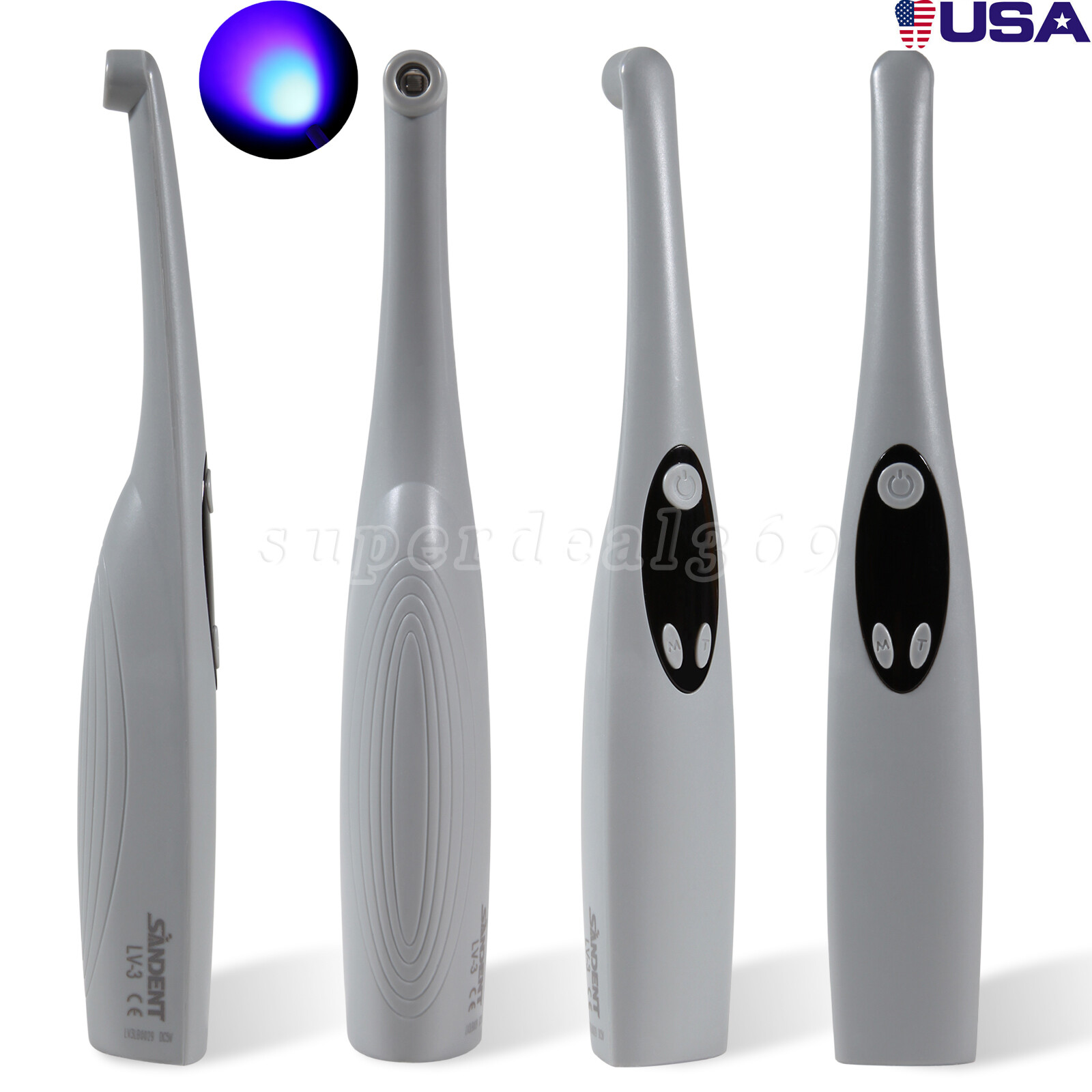Dental Cordless LED Curing Light 3 Second iLED Cure Lamp Woodpecker DTE Style V3