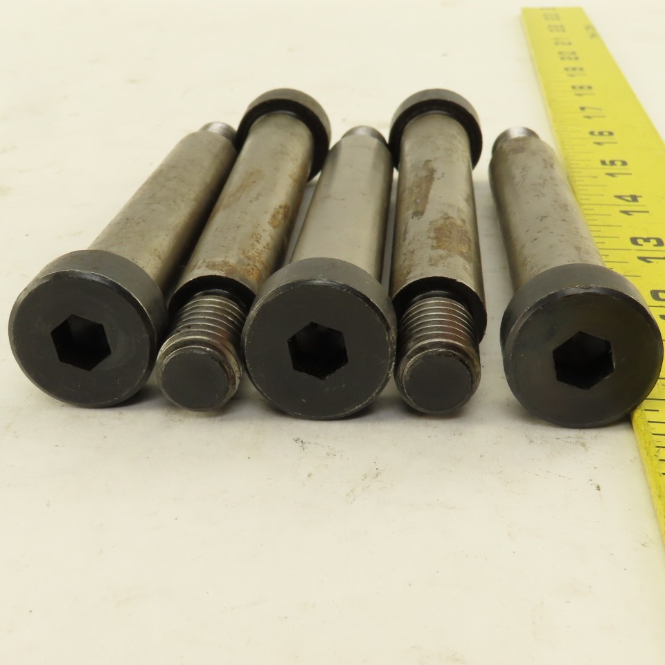 5/8″ Shoulder Dia. X 3-1/2″ Length 1/2″-13 Socket Head Shoulder Bolt Lot Of 5
