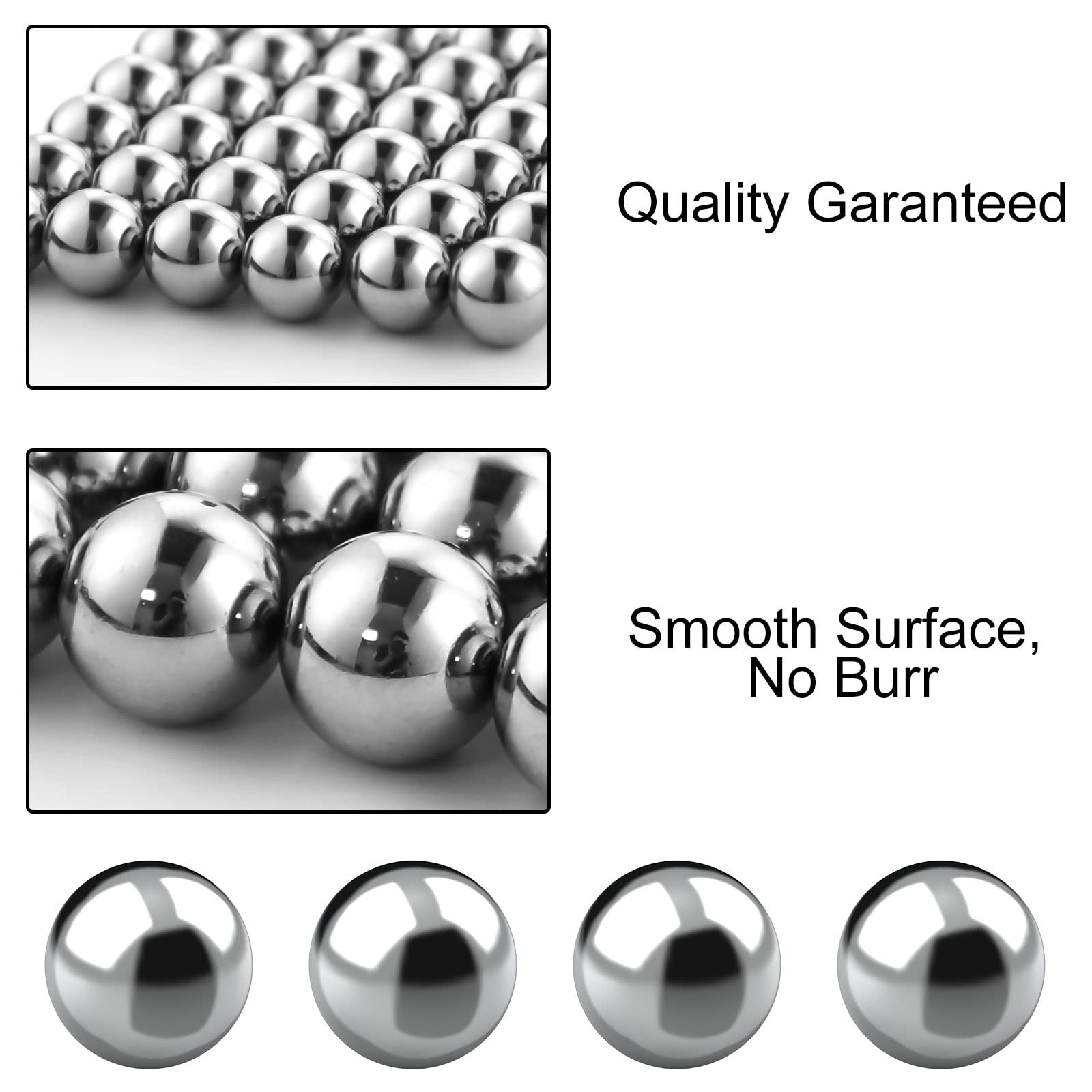 (25PC) 1/4 Inch Precision Stainless Steel Ball Bearing, Chrome Steel Bearing …