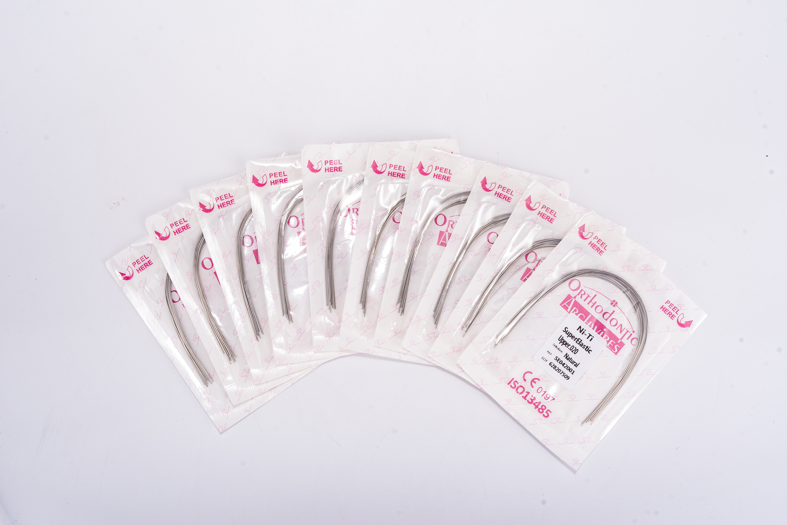 100pcs Dental Orthodontic NITI Arch Wires round natural super elastic Wire 16/20