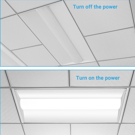 2X4 40/45/50 WATTS LED TROFFERS 3500K – 4000K – 5000K (4 QTY IN BOX)