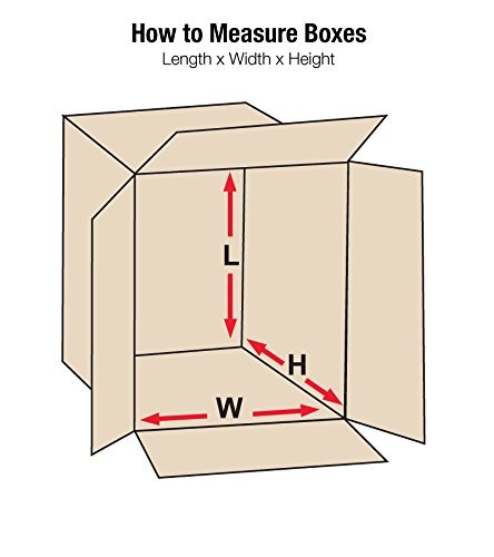 Aviditi HD1818DW Heavy-Duty Double Wall Corrugated Cardboard Box 18″ L x 18″ …