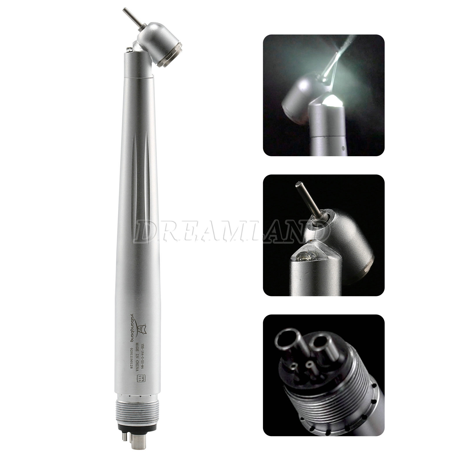 Dental 45 Degree Handpiece LED E-generator Surgical High Speed Rear Air