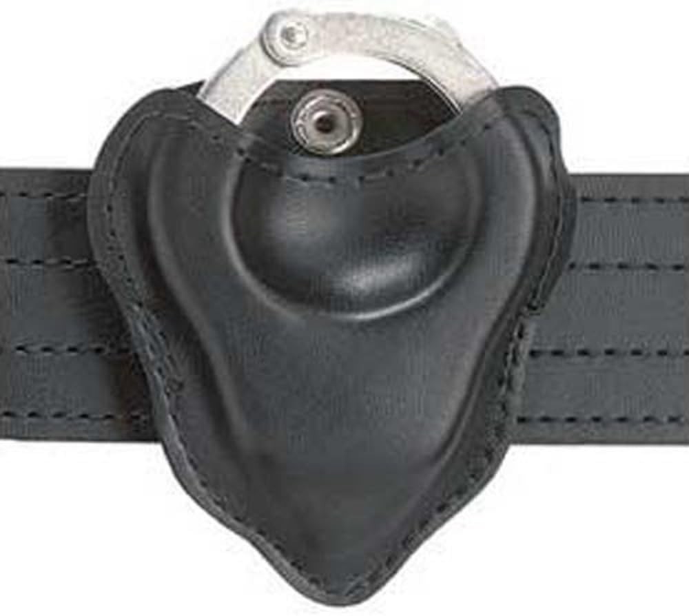 Bianchi 090 Cuff Case Open Top Faux Leather Black Duty Belt Slip Pocket