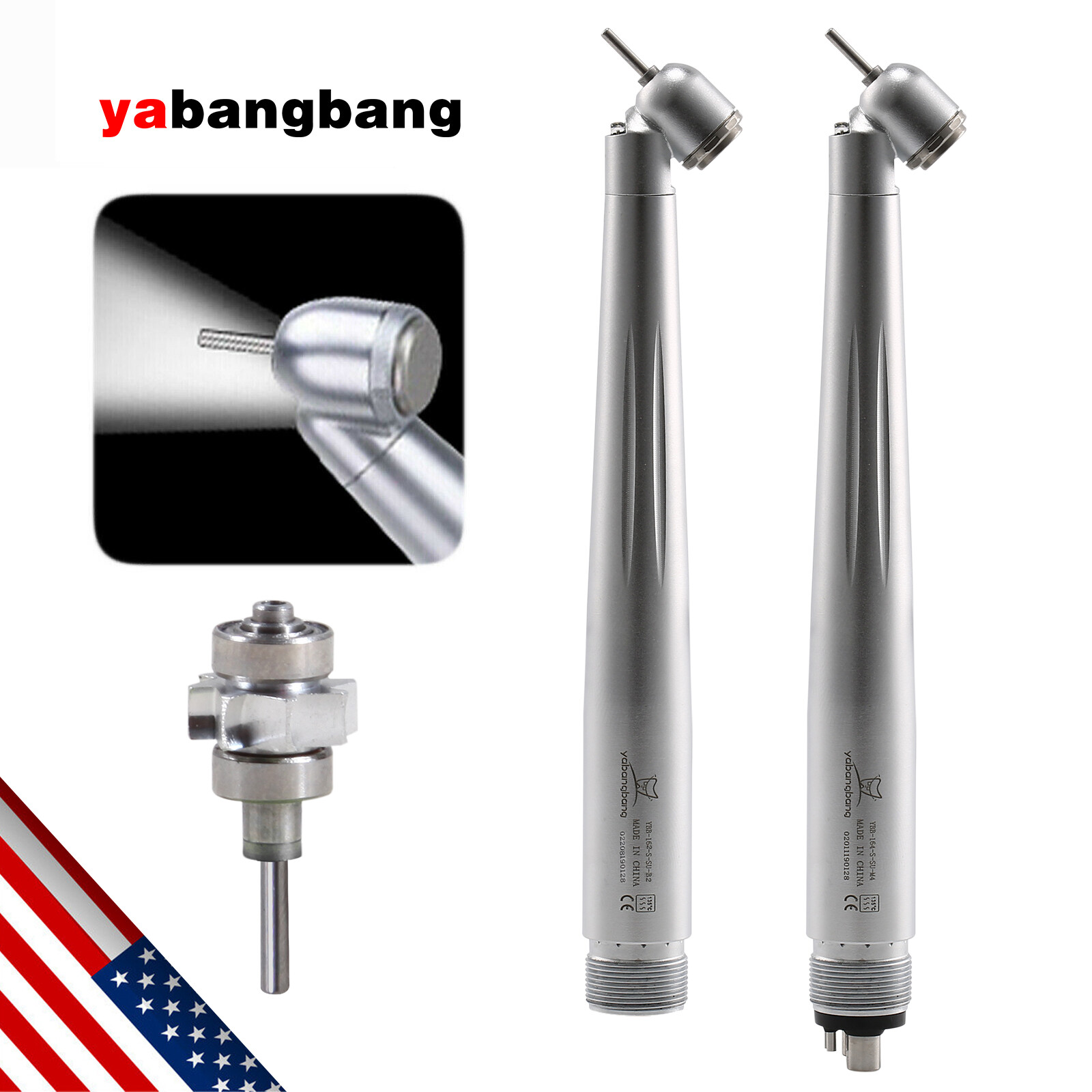 NSK Style 45° Degree Dental Surgical High Speed (LED) Handpiece Turbine 2/4 Hole
