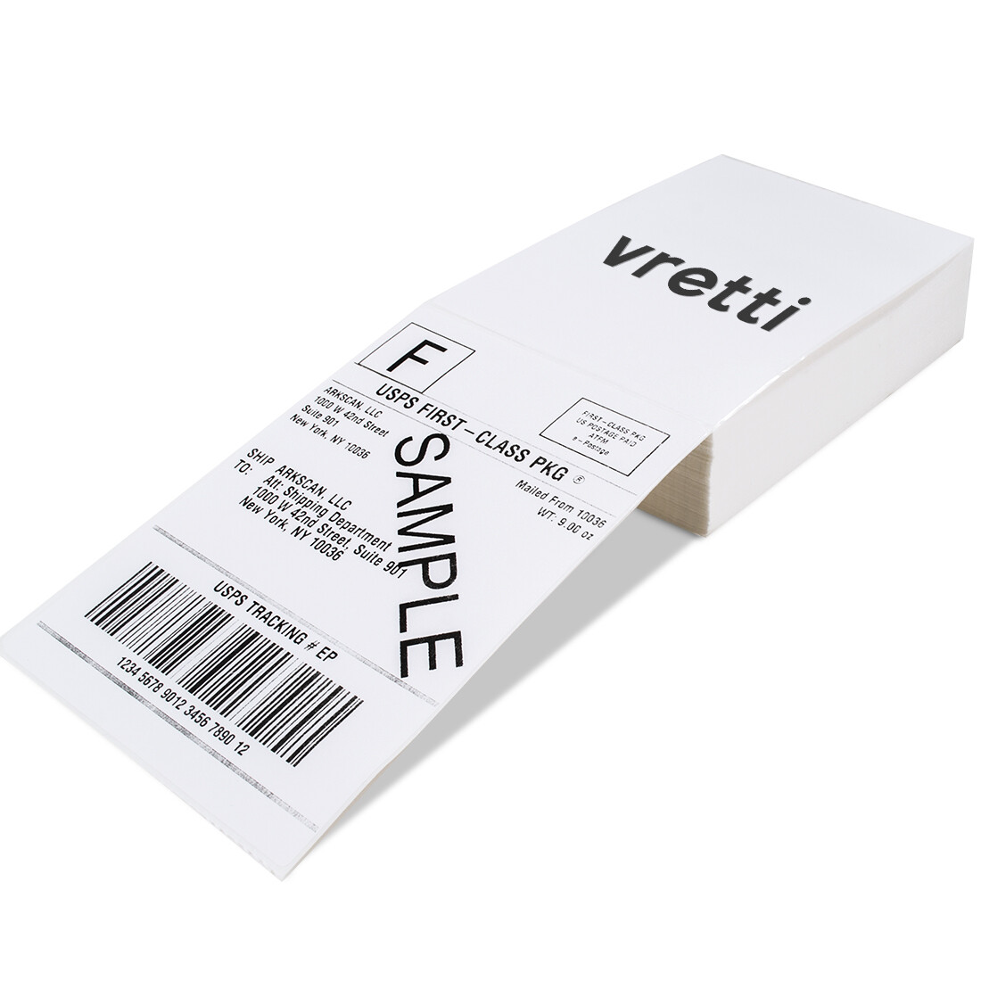 500 4×6 Fandfold Direct Thermal Shipping Labels for Rollo & Zebra Printer