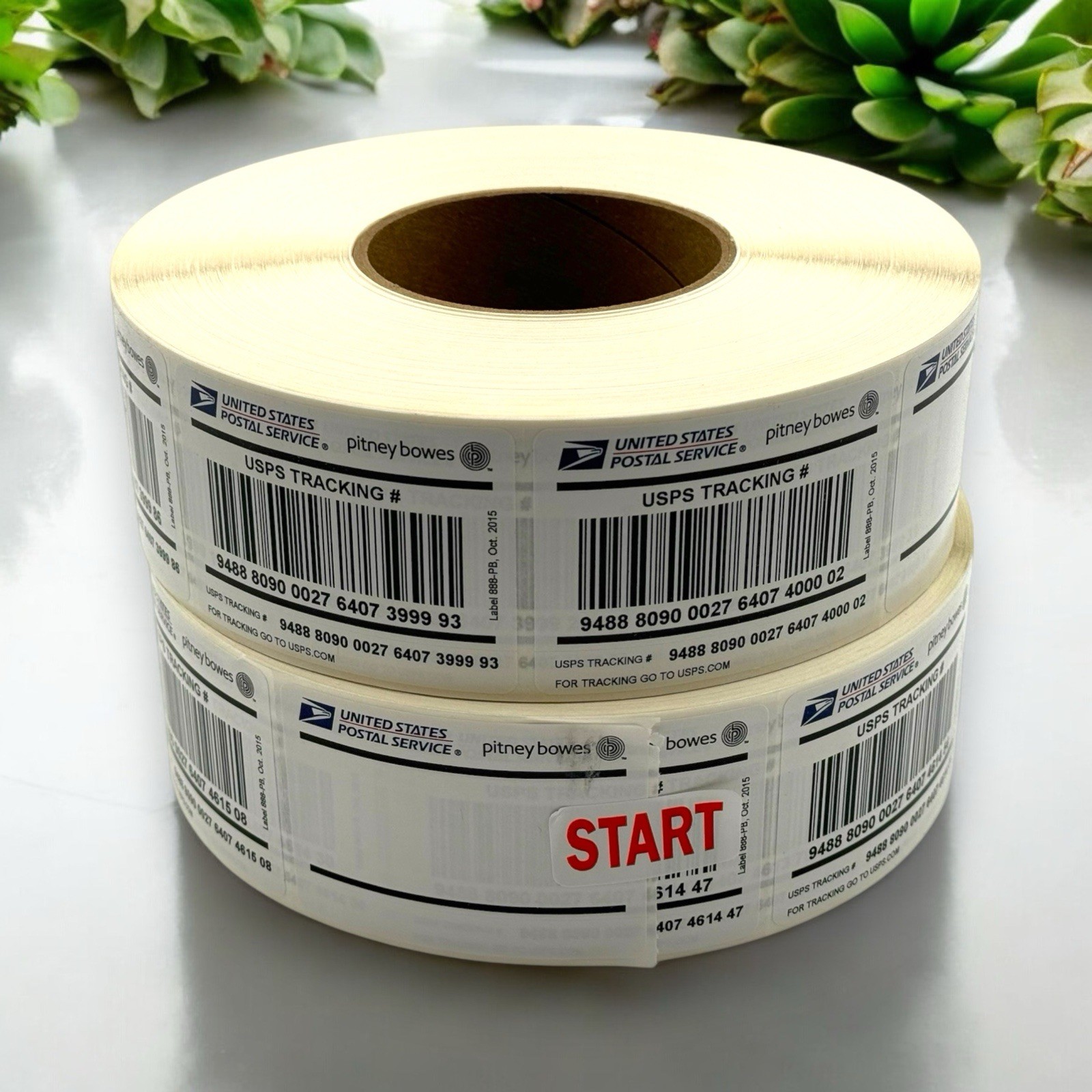 (2) Rolls of 2000 USPS Tracking Label / Stickers 888 ? Free Priority Shipping