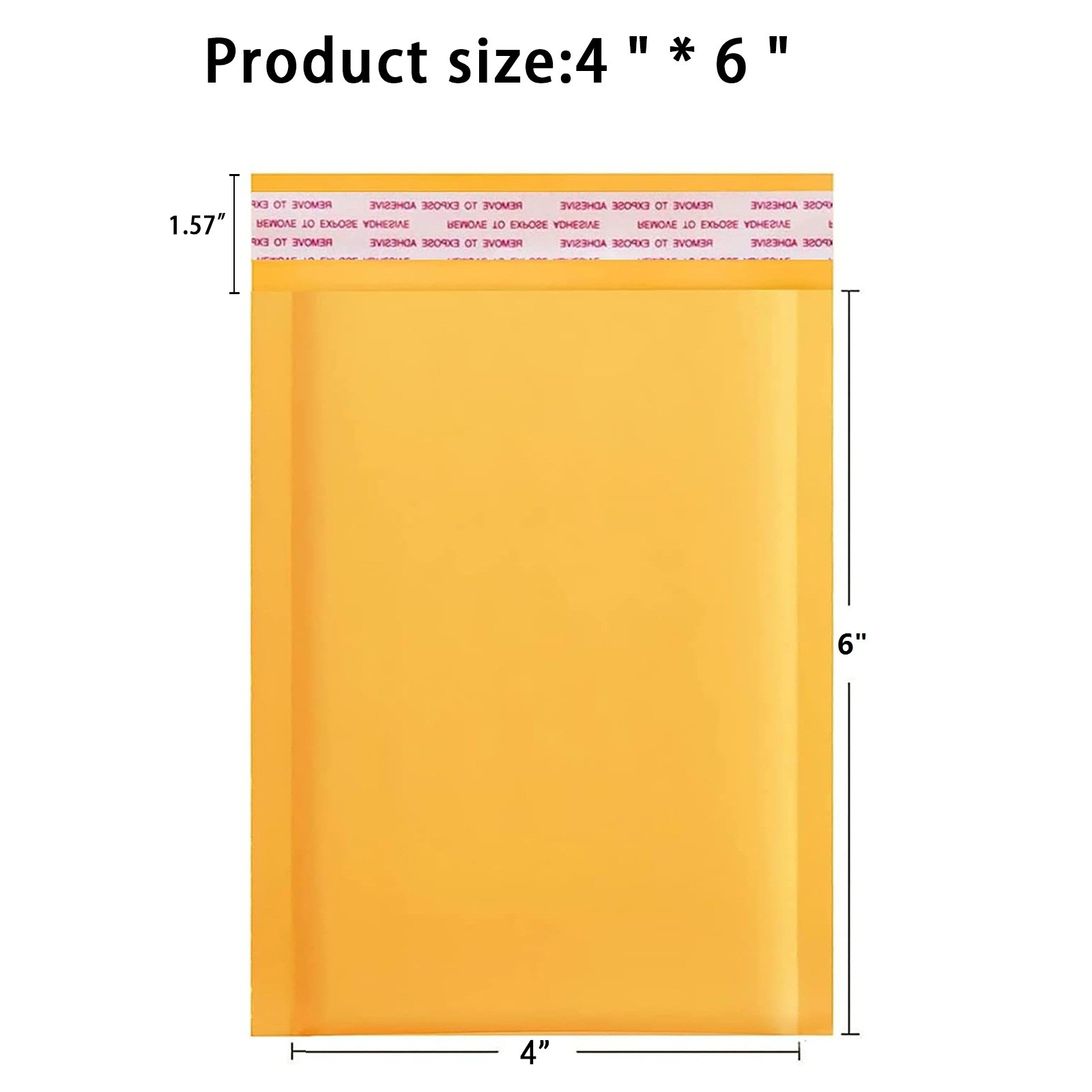 4×6 inch Kraft Self Seal Bubble Mailer Padded Envelope #0000 25,50,100,500