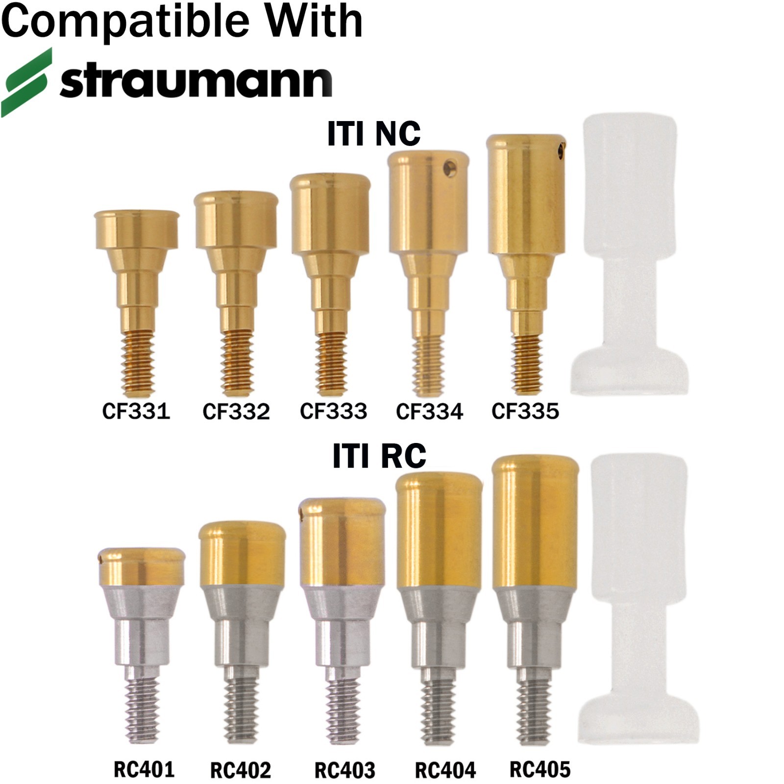 For Straumann ITI Dental NC/RC Locator Abutments & Healing Abutment Caps