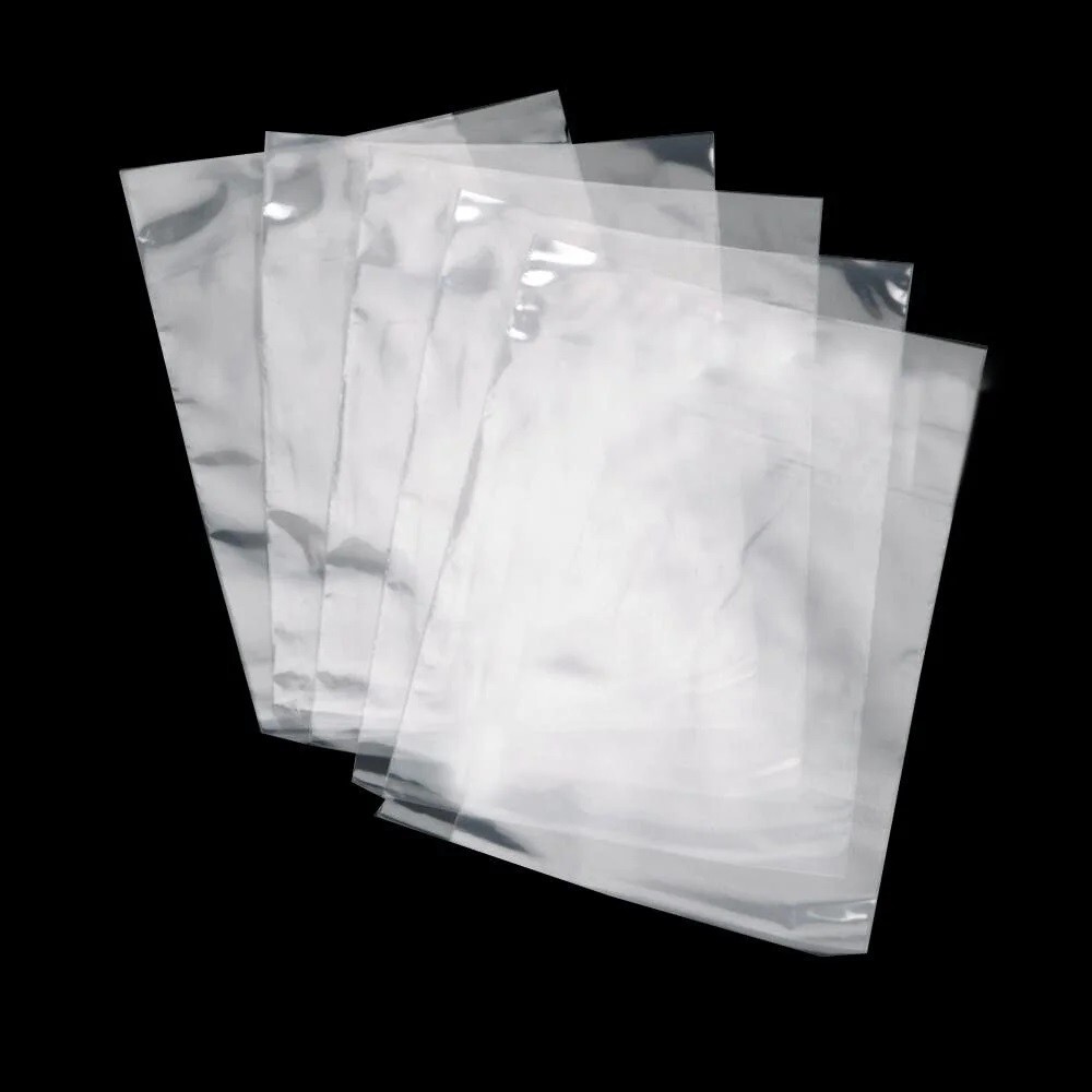 Clear Poly Bags 1.5-Mil Flat Open Top Plastic Packaging Packing Multiple Sizes